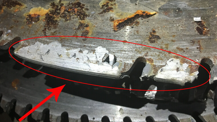 切鋁鋸片為什么會粘鋁？